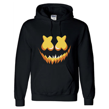 DJ Logo Marshmello Sudadera con Capucha de Color Negro para Adultos Unisex